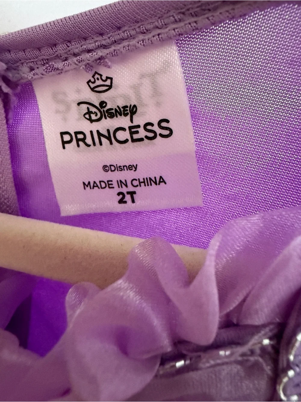 Disney Girls Purple and Aqua Mermaid Dress Costume - Picture 4 of 4